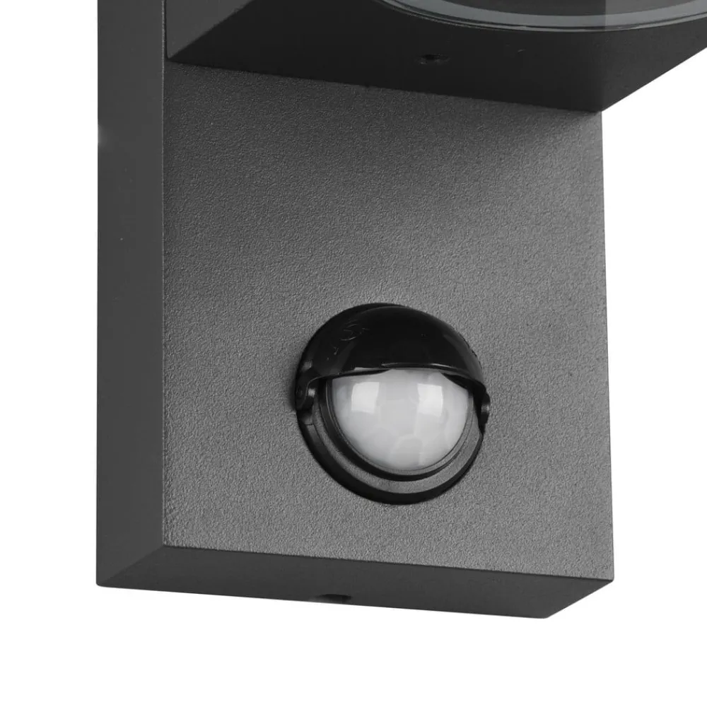 Trio Lighting Væglampe Med Sensor|Væglamper > Roya udendørs væglampe 2 lk sensor kantet antracit