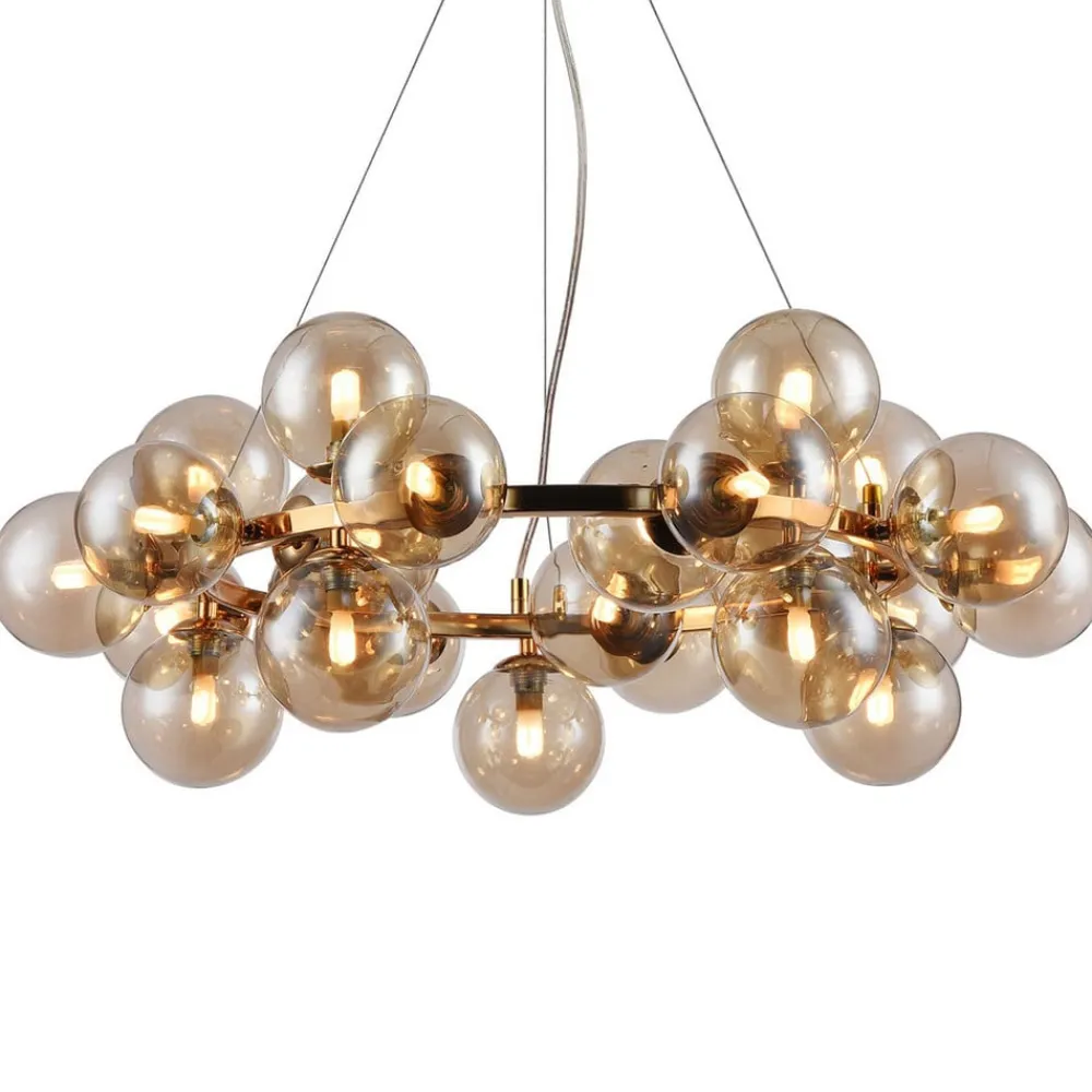 Maytoni Pendellamper > Rund Dallas pendellampe, guld