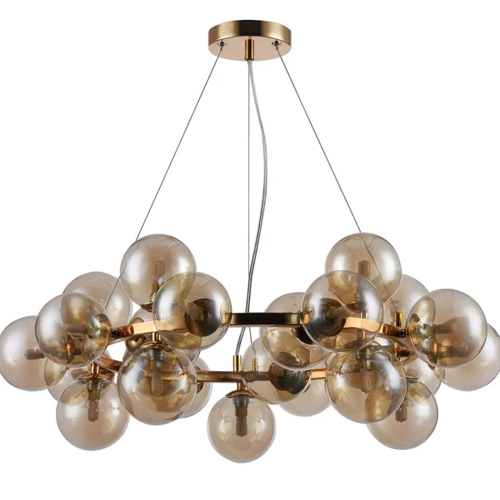 Maytoni Pendellamper > Rund Dallas pendellampe, guld