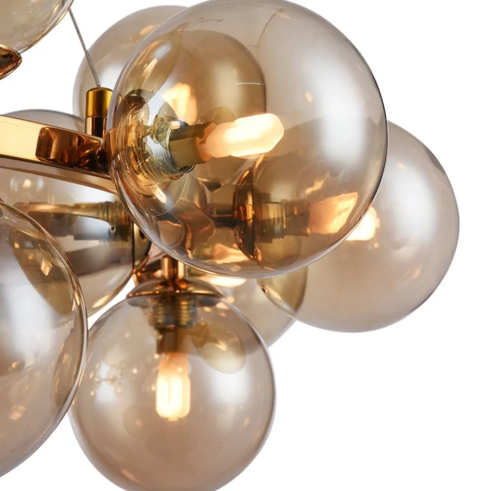 Maytoni Pendellamper > Rund Dallas pendellampe, guld
