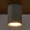 Lucande Terrassebelysning|Udendørs Loftlamper > Rund loftlampe Mianna i sølvgrå