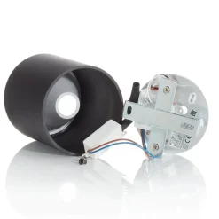 Loftlamper ^ EGLO Rund Polasso LED-loftlampe, sort-guld