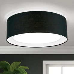 ORION Loftlamper > Rund tekstil loftlampe Antoni i sort