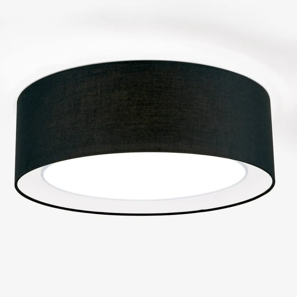 ORION Loftlamper > Rund tekstil loftlampe Antoni i sort