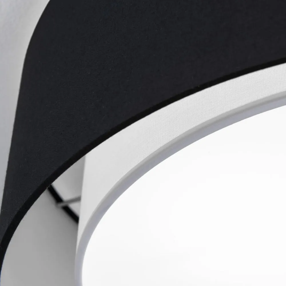 ORION Loftlamper > Rund tekstil loftlampe Antoni i sort