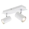 Loftlamper|Spotlights ^ Briloner Run loftslampe, drejelig, 2-lys, hvid