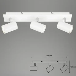 Briloner Spotlights > Run loftslampe, drejelig, 3-lys, hvid
