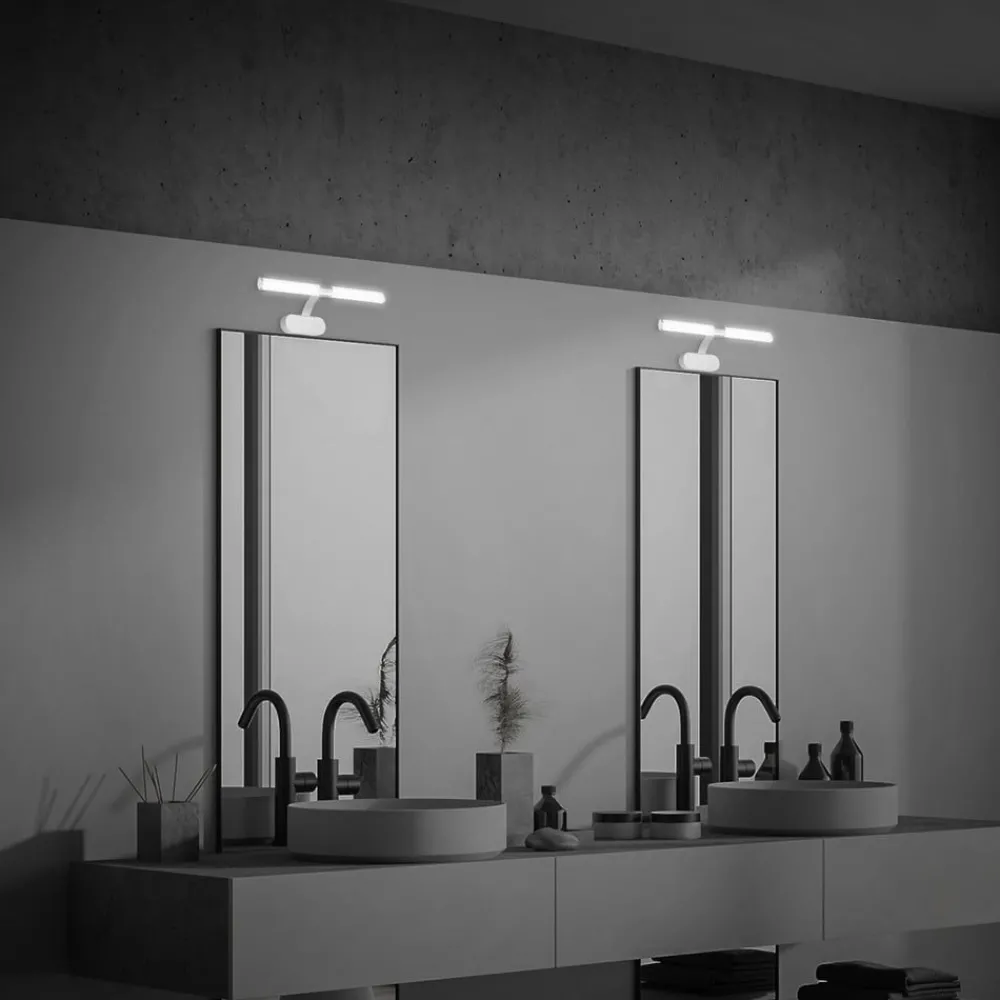 Briloner Væg- Og Spejllamper > Runt LED-væglampe IP44 arm 4.000 K mat krom