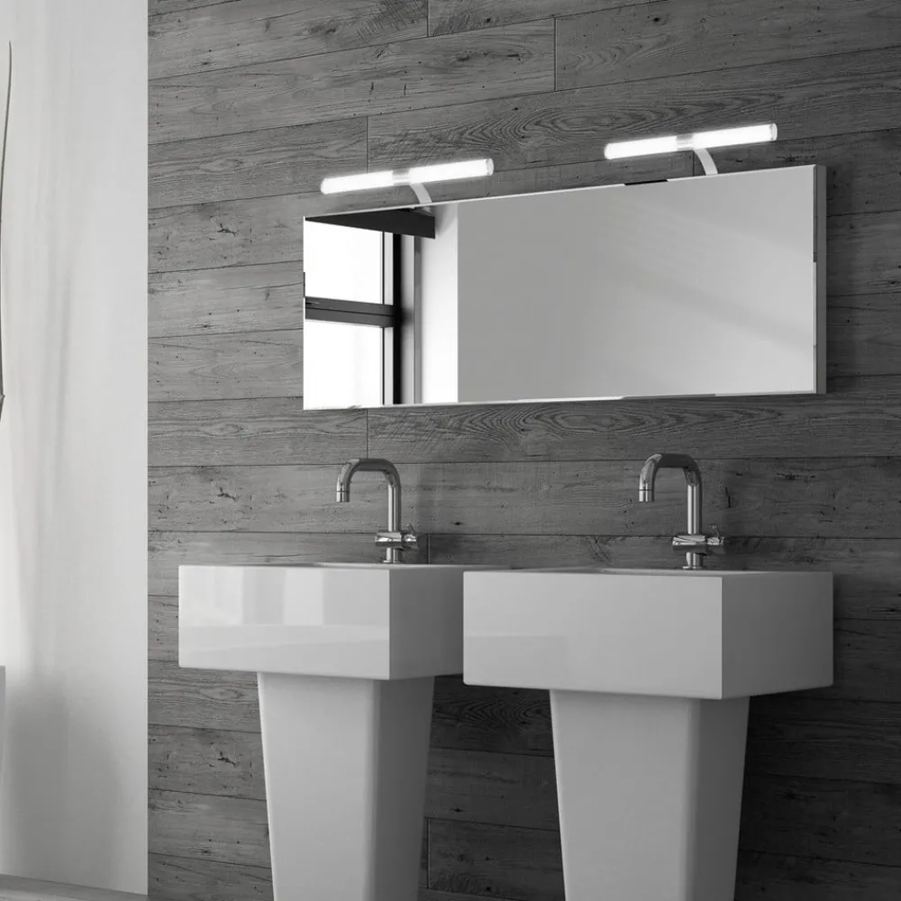 Briloner Væg- Og Spejllamper > Runt LED-væglampe IP44 arm 4.000 K mat krom