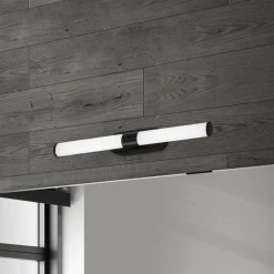 Briloner Væg- Og Spejllamper|Væglamper > Runt LED-væglampe IP44 direkte 4.000 K sort