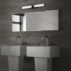 Briloner Væg- Og Spejllamper|Væglamper > Runt LED-væglampe IP44 direkte 4.000 K sort