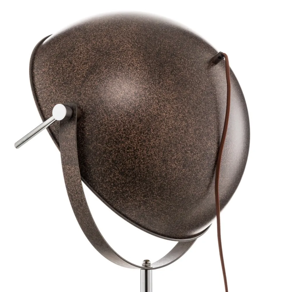 Globo Gulvlamper|Gulvlamper > Rustfarvet trebenet gulvlampe Xirena I