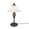 Trio Lighting Arbejdsrum/Kontor|Bordlamper > Rustica bordlampe med snorekontakt, rust