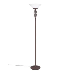 Gulvlamper|Gulvlamper ^ Trio Lighting Rustica gulvlampe med fodkontakt, rust