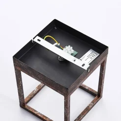 Lindby Loftlamper|Pendellamper > Rustik loftlampe Emin med metalramme