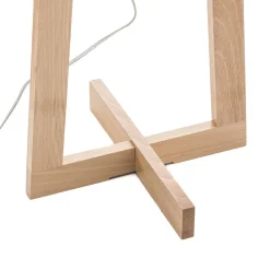 Gang|Gulvlamper ^ Aluminor Sacha LS gulvlampe af træ og stof, hvid