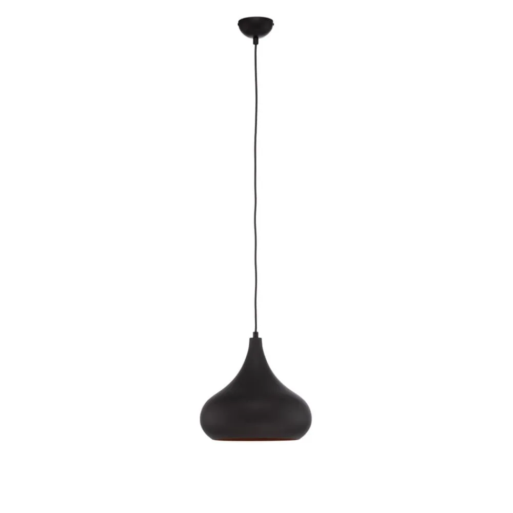 Opviq Pendellamper|Pendellamper > Saglam 3774 hængelampe 1 lyskilde Ø30cm sort/guld