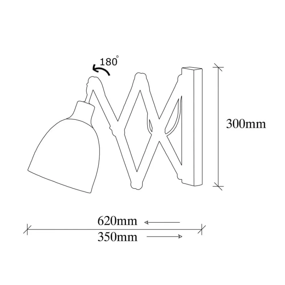 Opviq Væglamper > Sakselampe Sivani MR-725 sort/guld antik