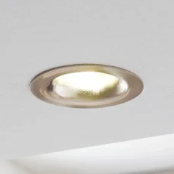EGLO Indbygningsspots > Saliceto LED-spot rund, stiv 2.700 K nikkel