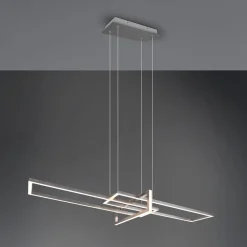 Trio Lighting Pendellamper > Salinas LED-hængelampe, 3.000 K, mat nikkel