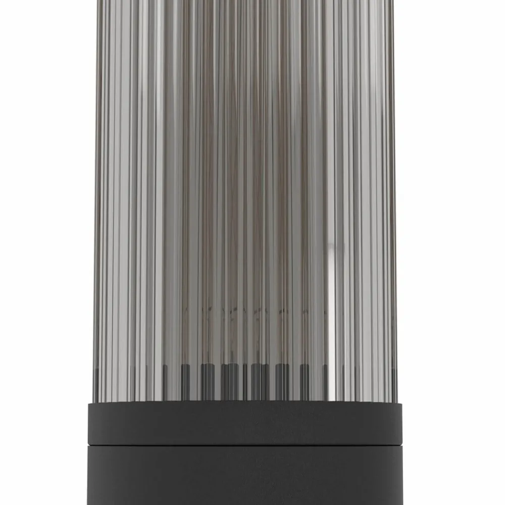 Sokkellamper ^ EGLO Salle sokkellampe, højde 46,5 cm, sort, aluminium