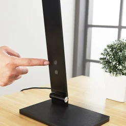 Arbejdsrum/Kontor|Bordlamper ^ Lucande Salome - dæmpbar LED skrivebordlampe, sort