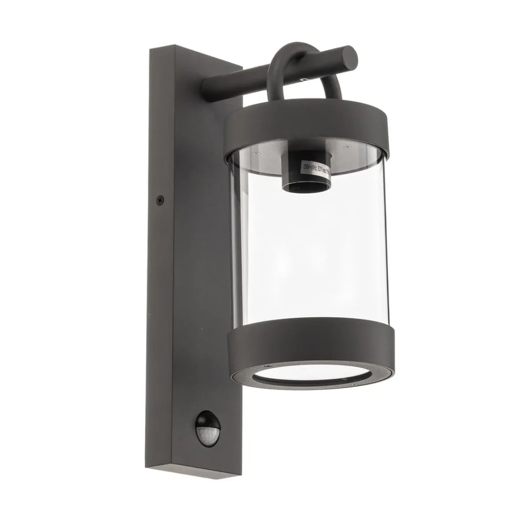 Trio Lighting Væglampe Med Sensor|Væglamper > Sambesi udendørs væglampe, bev.sensor, antracit