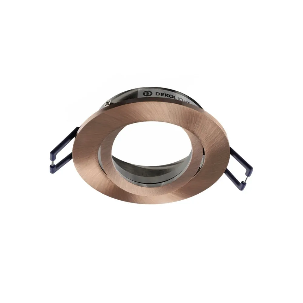 Deko-Light Loftlamper|Loftlamper > Samsola forsænket loftlampe, kobberfarvet, Ø 8 cm, metal