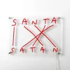 SELETTI Dekorationsbelysning > Santa-Satan dekorativ LED-væglampe, rød
