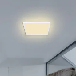 Globo Loftlamper|Loftlamper > Sapana LED-loftlampe, kantet, kan dæmpes, hvid
