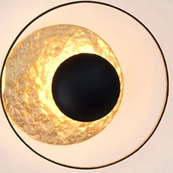 Holländer Væglamper > Satellite væglampe, Ø 19 cm, sort-guld