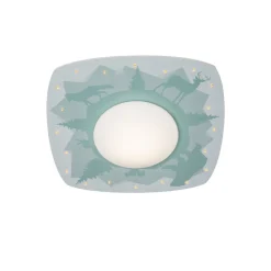 Elobra Loftlamper > Scandi forest loftlampe, 58 cm, grøn, MDF-træ