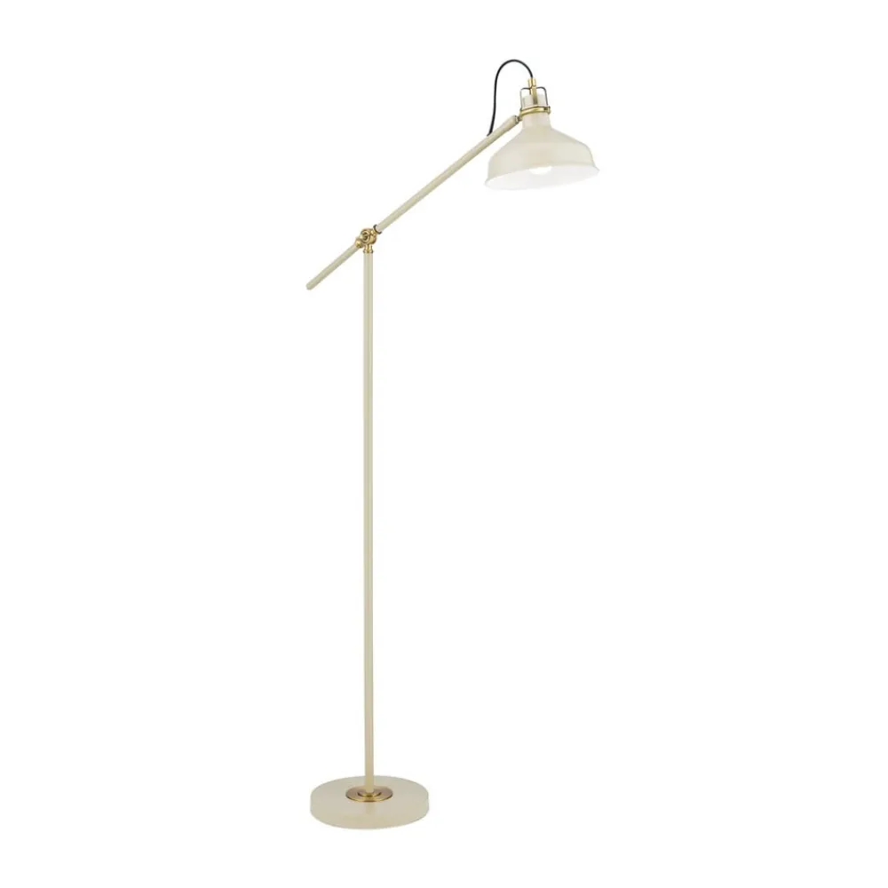 ORION Gulvlamper > Schiller gulvlampe, khaki, metal, 153 cm høj, justerbar