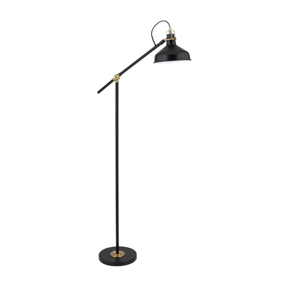 ORION Gulvlamper|Gulvlamper > Schiller gulvlampe, sort, metal, 153 cm, justerbar