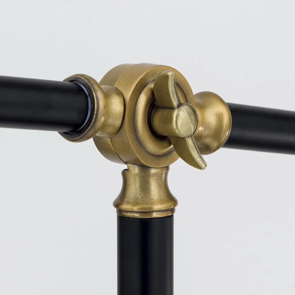 ORION Gulvlamper|Gulvlamper > Schiller gulvlampe, sort, metal, 153 cm, justerbar