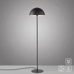 Schöner Wohnen Gulvlamper > Gulvlampe Ali, sort, jern, E27