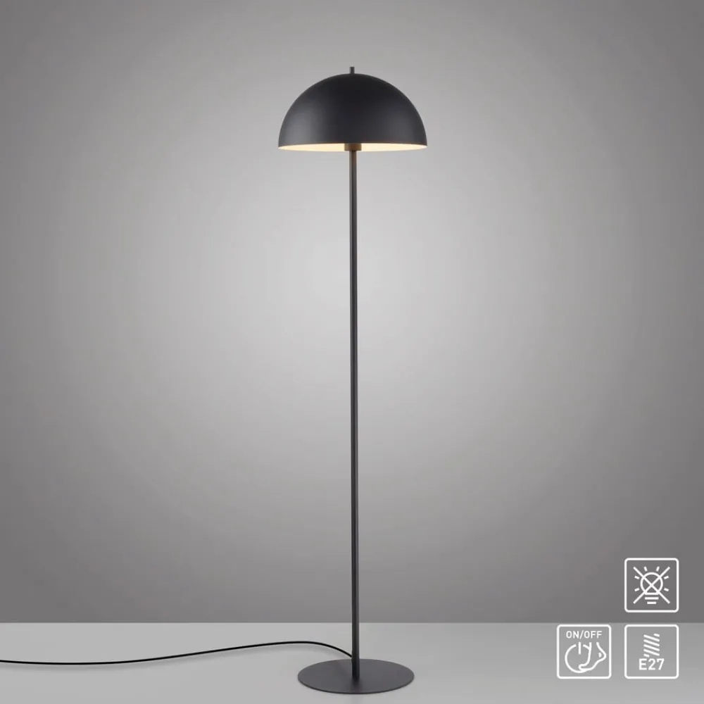 Schöner Wohnen Gulvlamper > Gulvlampe Ali, sort, jern, E27