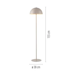 Gang|Gulvlamper ^ Schöner Wohnen Gulvlampe Ali, Sandbrise, jern, E27