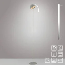 Schöner Wohnen Terrassebelysning > LED-akku-gulvlampe Bellies, forårsvækkelse