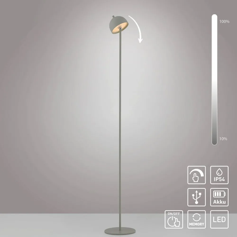 Schöner Wohnen Terrassebelysning > LED-akku-gulvlampe Bellies, forårsvækkelse