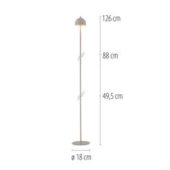 Terrassebelysning ^ Schöner Wohnen SCHÖNER WOHNEN LED-akku-gulvlampe Bellies, sort, IP54