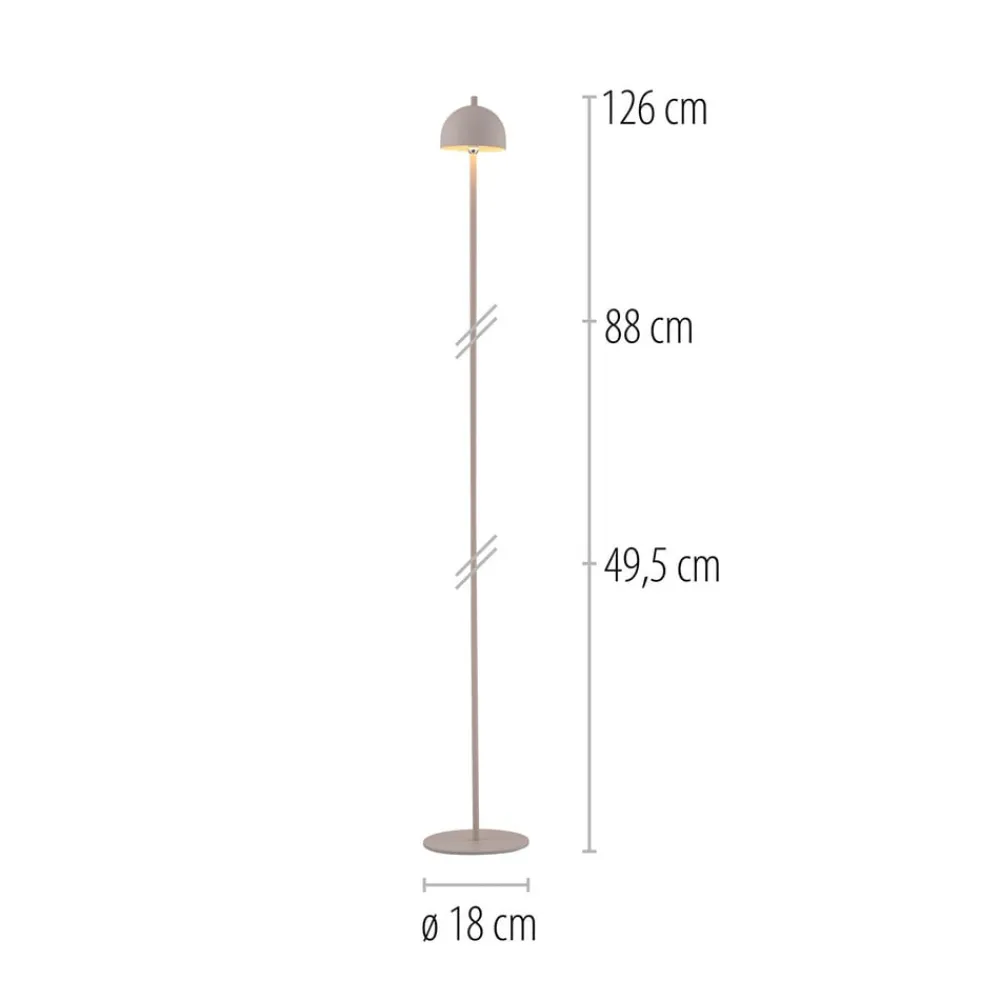 Terrassebelysning ^ Schöner Wohnen SCHÖNER WOHNEN LED-akku-gulvlampe Bellies, sort, IP54