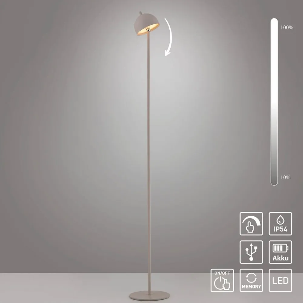 Terrassebelysning ^ Schöner Wohnen SCHÖNER WOHNEN LED-akku-gulvlampe Bellies, sort, IP54