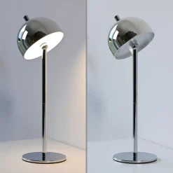 Schöner Wohnen Dekorationsbelysning > LED-batteridrevet bordlampe Bellies, krom, IP54