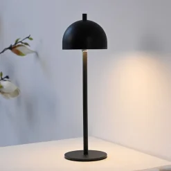Schöner Wohnen Dekorationsbelysning > SCHÖNER WOHNEN LED-batteridrevet bordlampe Bellies, sort, IP54