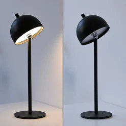 Schöner Wohnen Dekorationsbelysning > SCHÖNER WOHNEN LED-batteridrevet bordlampe Bellies, sort, IP54