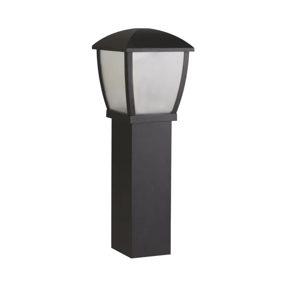 Searchlight Gadebelysning > Seattle pullert, IP44, sort, højde 73 cm, metal