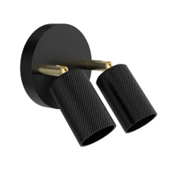SEGULA Væglamper > Bronx Double Wave væglampe E27 sort