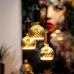SEGULA Dæmpbar Led-Pære|Led Pærer > floating globe twisted G150 E27 6 W grå
