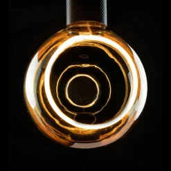 Dæmpbar Led-Pære ^ SEGULA Floating LED-globe G150 E27 4,5 W guld 90°